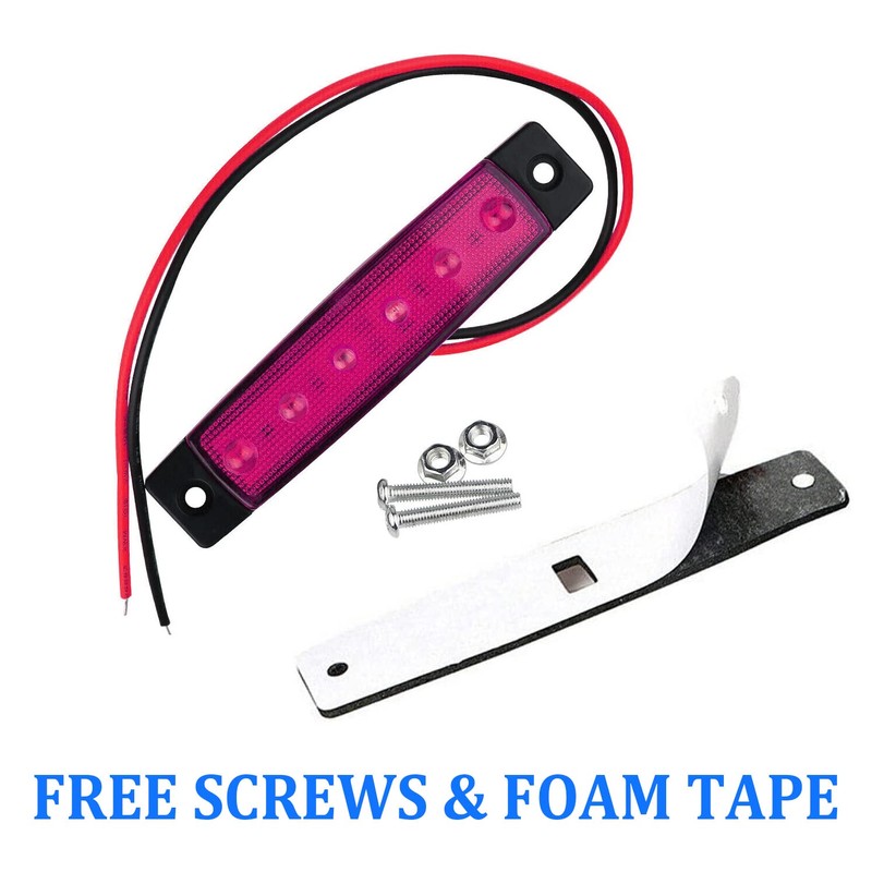 FXC 10x 6 LED Clearence Truck Bus Trailer Side Marker