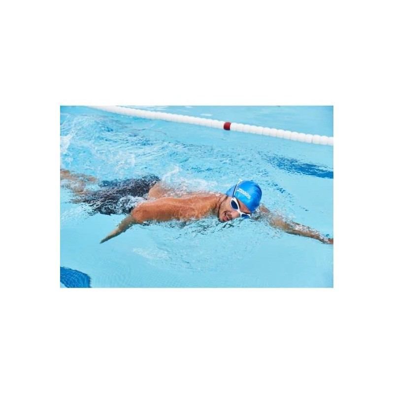 Zoggs Tiger WHBL-TBL Swimming Goggles White Blue (Smaller Fit)
