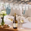 Xverycan Wine Glass Rack Under Cabinet, 8 Row Extreme Large