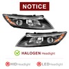 YOOCOO Headlight Assembly Compatible with 2014 2015 Kia Optima Halogen