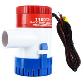 FreeTec Bilge Pump 69 LPM Liquid Pump for Marine Boats Yacht Caravan Outdoor Garden