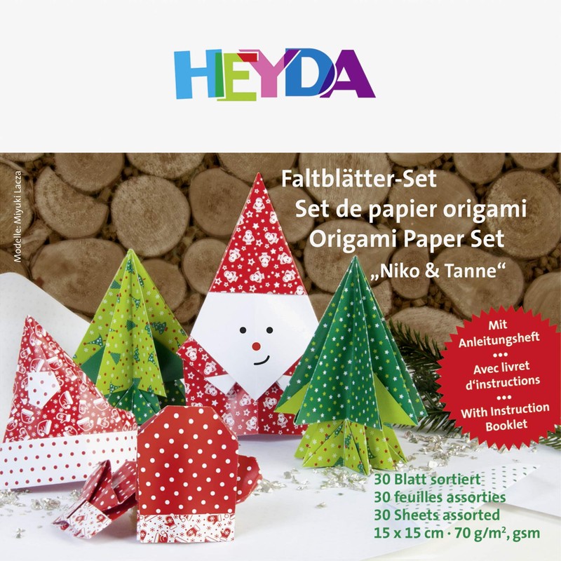 Heyda 204875578 Heyda 204875578 Faltblätter-Set (Niko & Tanne) 15 x