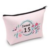 Sweet 15 Birthday Gifts for Girls 15th Birthday Zipper Bag
