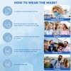 60/100 Pcs KN95 Face Mask for Adults,5 Layer Cup Dust