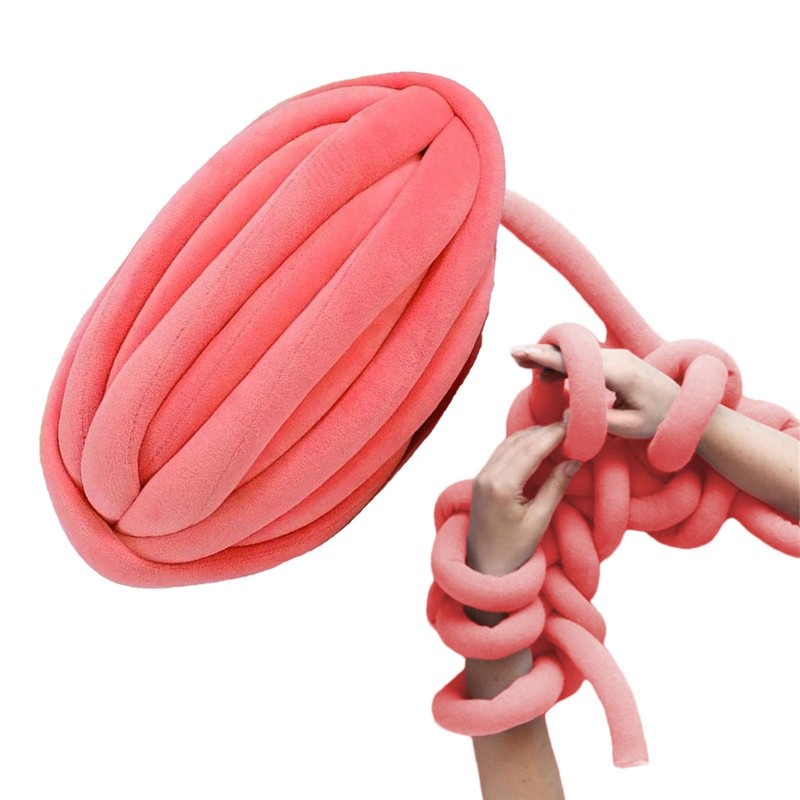Chunky Yarn | Big Twist Tubular Yarns for Knitting,Extra Thick