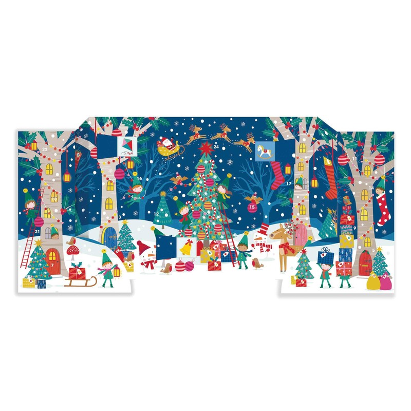 Caltime 3 - D Advent Christmas Tree Santa’s Elves Advent