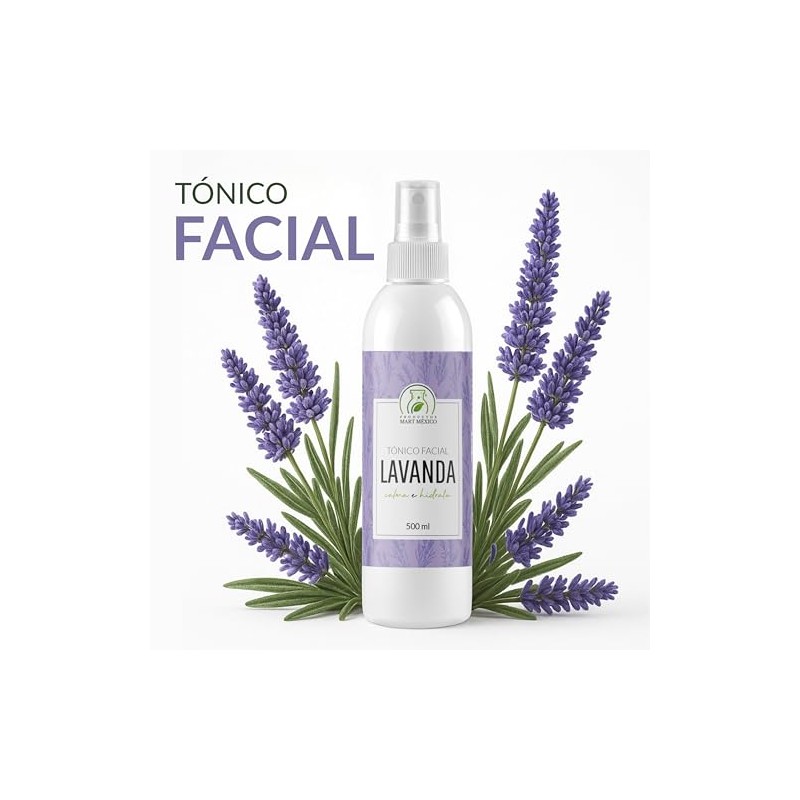 Tónico Facial De Lavanda Hidratante Facial 500 Ml Productos Mart