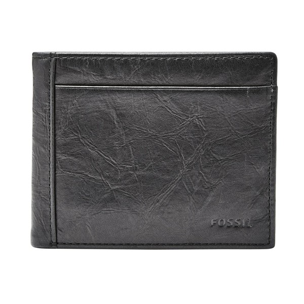 Fossil Mens Neel Leather Bifold Wallet 4.5" L x 0.75"