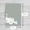 Papierkind™ Set of 8 Posters - Construction Vehicles | A4,
