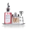 Altfun Glass Mouthwash Dispenser for Bathroom with Cups, Style Mouthwash