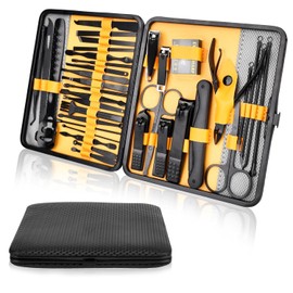 OranSee Kit de Manicura y Pedicura Profesional, 36 en 1 Herramientas para Uas, Manicura Set para Pies y Manos, con Cortaas, Lima de Uas, Gancho para  