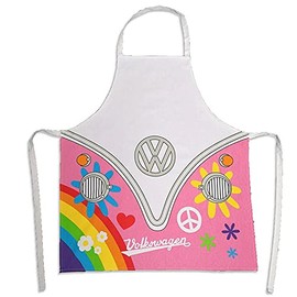 Puckator Cotton Apron - Volkswagen VW T1 Camper Bus Summer Love - Chef Aprons For Cooking Men Secondary School Baking Bakers Gifts Kits For Adults Unifrom Clothes Cooking Gift Set Catering Equipment