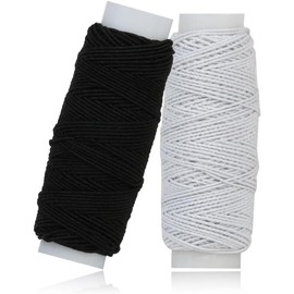 Premium Elastic Sewing Thread 2-Pack, 30m Each – Durable Stretchy Thread for Sewing, Crafts, DIY Projects, Shirring, and Garments – Elastic Thread for Sewing Machines