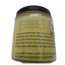Nature's Blessing Hair Food Vegetarian Formula for Dry Brittle Hair (All Natural Ingredients)