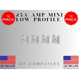 4 Pack 25 AMP Micro Low profile FUSE BLADE 25A CAR TRUCK BOAT MARINE RV ATM