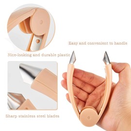 XLKJ 4 Pieces Pineapple Eye Peeler, Practical Pineapple Corer, Fruit Vegetable Carrot Tomato Tweezers Kitchen Gadget