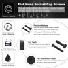 PATIKIL #6-32 x 3/4 Inch Flat Head Socket Cap Screws,
