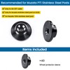 Muzata 40 Pack 1/8" Level Wheel Black Cable Railing Grommets