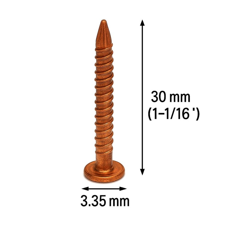 Copper Clout Nails – Solid Copper Roofing Nails for Felt,