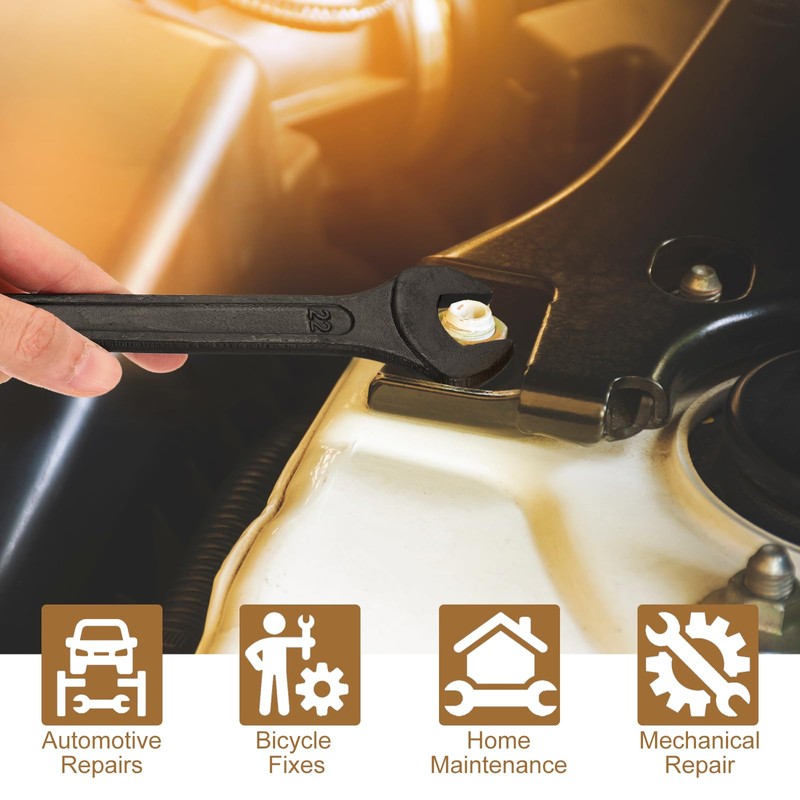 HARFINGTON Single Open Ended Spanner Wrench, 70mm, Thicken Carbon Steel