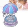 Innovative Children Carousel Birthday Gift Plastic Ornaments Luminous Eight Tone
