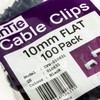 enTie FLAT Black 10mm Cable Clips for RG59 Shotgun Cable