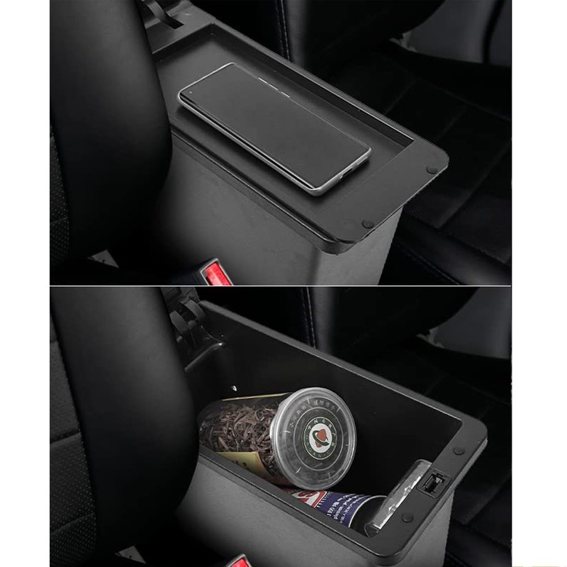 Tocsho Armrest Box for Kia Soul 2014-2019 Double Layer Front