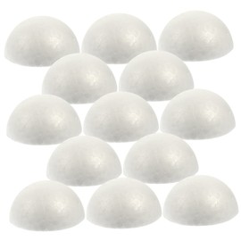 CORHAD 30pcs Xps Foam Balls Craft Foam White Semicircular Shape Perfect for DIY Art Projects