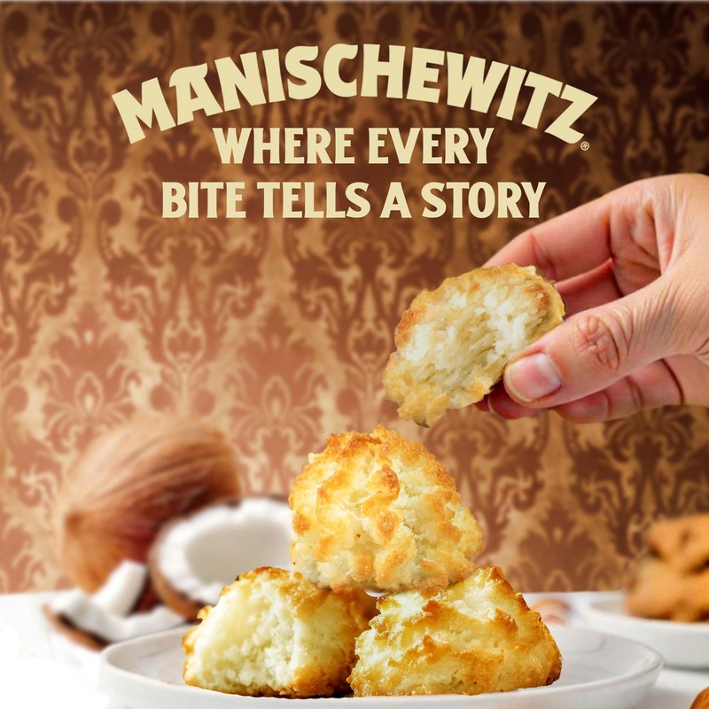 Manischewitz Almond Macaroons, 10 oz (2 Pack) | Coconut Macaroons