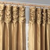 HPD HALF PRICE DRAPES Ruched Faux Dupioni Silk Curtains for