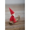 LOVI Medium Wooden Elf Postcard - Grey - 12 cm