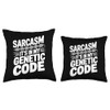 Sarcastic Genealogy DNA Test Genetics Biologist Sarcasm Throw Pillow