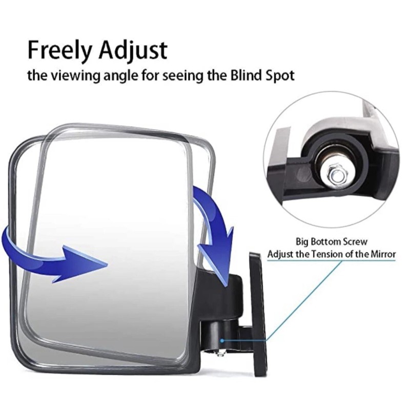 Magnemirror 690 LB RATED MAGNETIC Side Mirror UTV ATV Tow