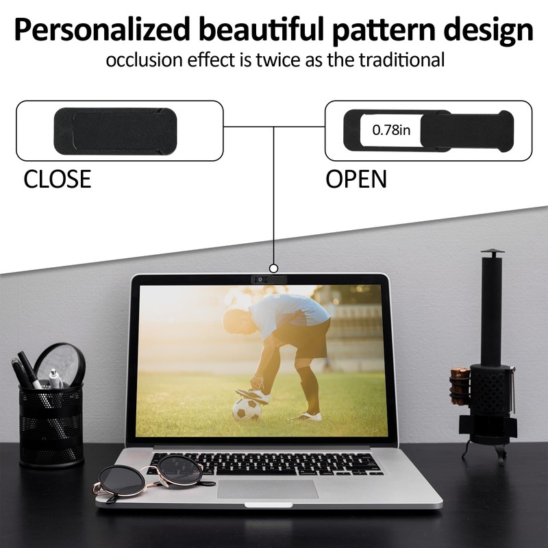 Ymapinc 4Pcs Camera Cover Laptop, Webcam Cover Slide for Privacy