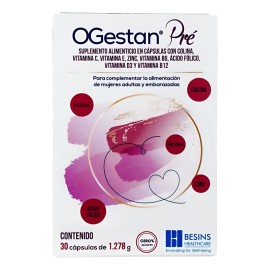 Ogestan Pré Cápsulas Suplemento Multivitamínico Prenatal