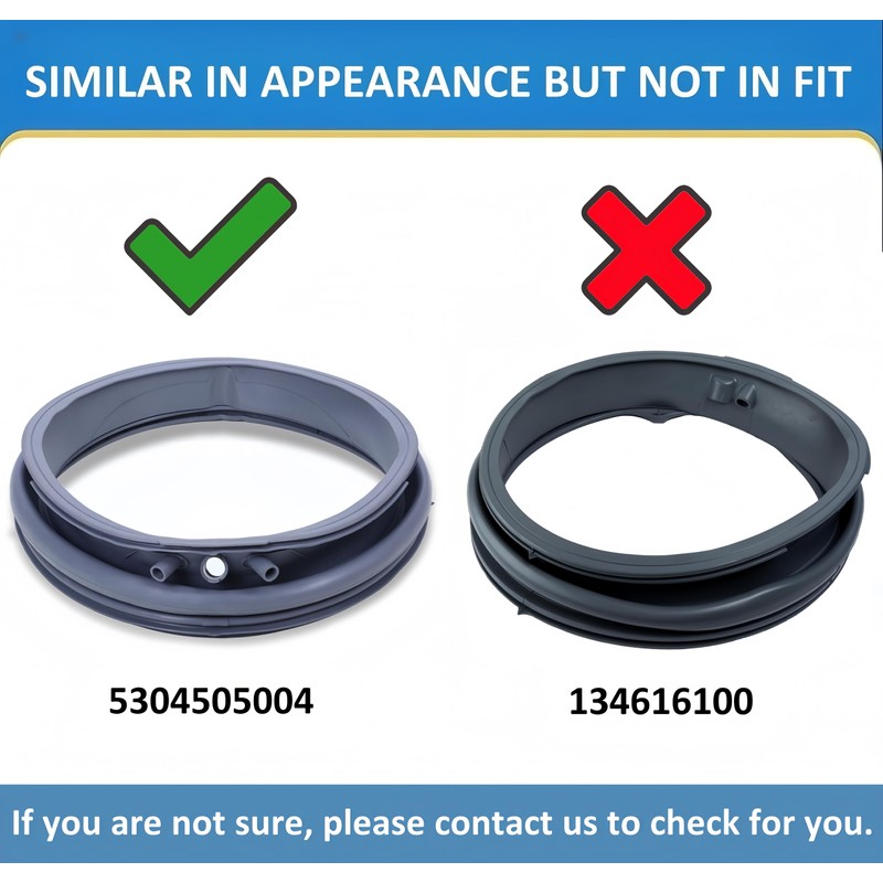 5304505004 for Electrolux Washer Door Seal EFLS627UTT0 EFLS617STT0 EFLS527UIW0 EFLS517SIW0