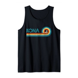 Kona Hawaii Surf Vintage Beach Surfer Surfing Gift Tank Top