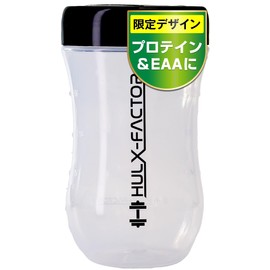 Hulk Factor Protein Shaker, Clear, 16.9 fl oz (500 ml), Limited Design, Leak Proof, Small, Stylish, Shaker Bottle, Translucent