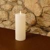 Lumineo Battery Operated Cream 7.5 in Wax Candle, Warm White