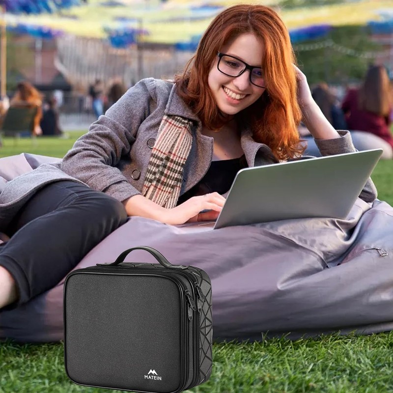 MATEIN Cable Organizer Bag, Waterproof Travel Electronic Storage, Shockproof Portable