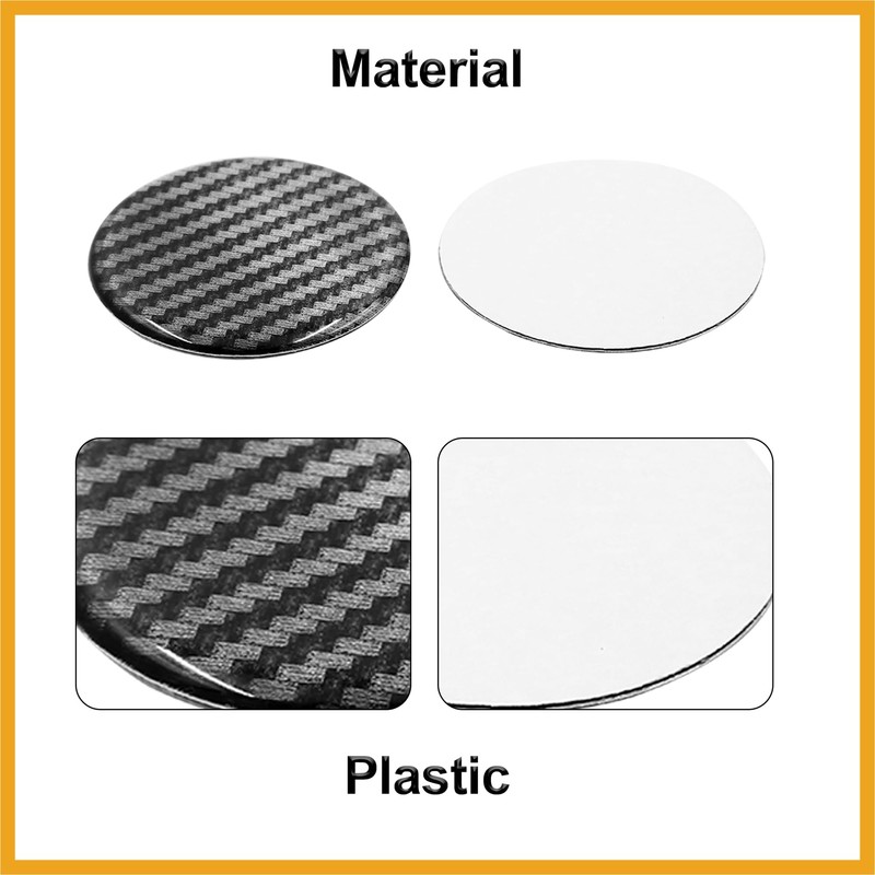 Partuto 4pcs 60mm Car Wheel Center Hub Cap Sticker Emblem