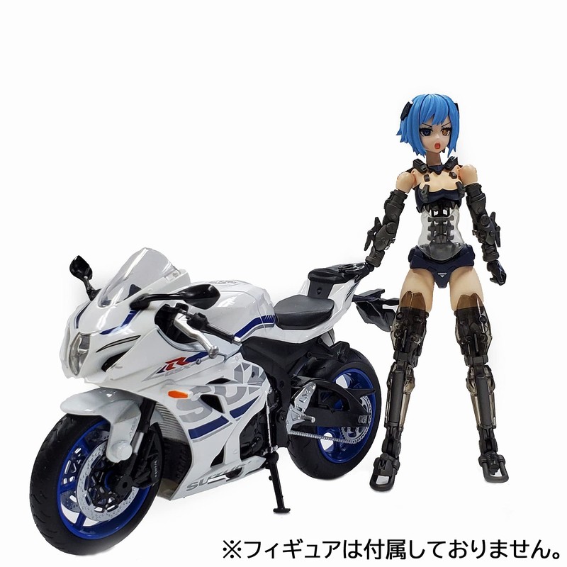 Doyusha GSX-R1000 Suzuki Diecast Motorcycle 1/12 White Finished Product