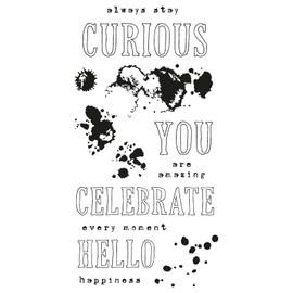 Sizzix Clear Stamps - Hello You Sentiments by 49 and Market