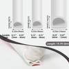Lunghaa Self-Adhesive Silicone Weatherstripping Door Seal, D-Shaped Weather Strip for