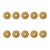 Tiazza 10Pcs Brass Backplate Washers Classical Furniture Decoration Gasket Brass