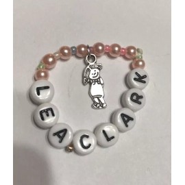 3.5" Elastic Bracelet With Charm To Fit American Girl Doll 2016 Lea Clark