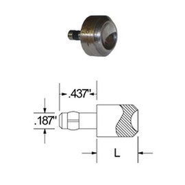 Squeezer DIE for Round Head Rivets with A .625 Head Diameter, 3/4" Height, .187 Shank Diameter, .437 Shank Length