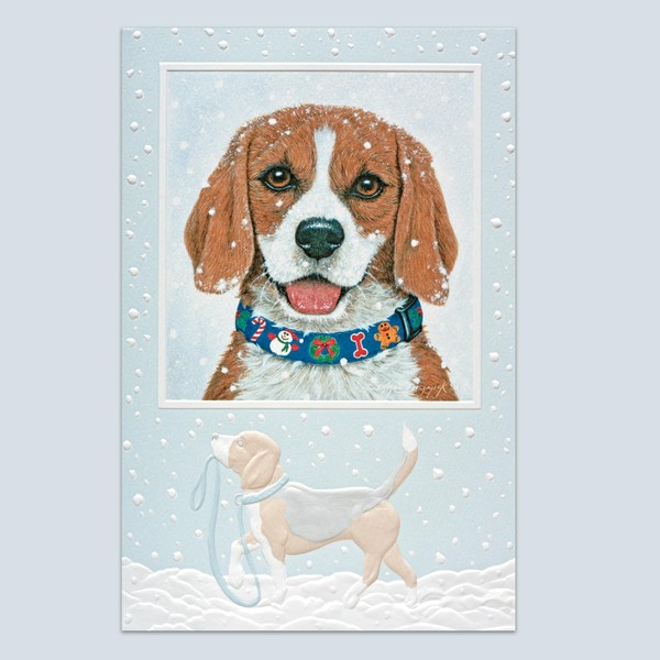 Pumpernickel Press Embossed Christmas Greeting Cards Boxed Set – “New