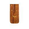Wooden Incense Holder for Sticks with Inlays of Brass Crescent