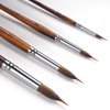 Watercolor Brushes Professional, Fuumuui 4Pcs Extended Needle Point Brushes Synthetic